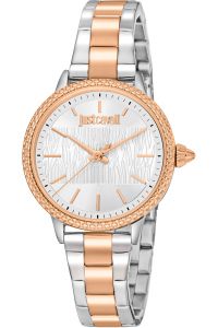 Reloj de pulsera Just Cavalli Animalier Miraggio - JC1L259M0095 correa color: Gris plata Oro rosa Dial Gris plata Mujer