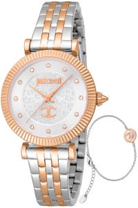 Reloj de pulsera Just Cavalli Just Cavalli SET Unleashed - JC1L266M0065 correa color: Gris plata Oro rosa Dial Gris plata Mujer
