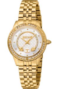 Reloj de pulsera Just Cavalli Animalier Neive - JC1L275M0045 correa color: Oro amarillo Dial Gris plata Mujer