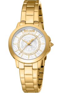 Reloj de pulsera Just Cavalli Just Cavalli Animalier Unapologetic - JC1L279M0025 correa color: Oro amarillo Dial Gris plata Mujer