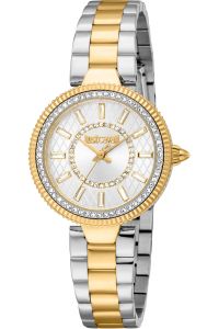 Reloj de pulsera Just Cavalli Just Cavalli Glam Chic Ostentatious - JC1L308M0085 correa color: Gris plata Oro amarillo Dial Gris plata Mujer