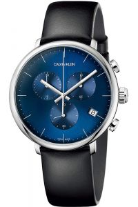 Reloj Calvin Klein K8M271CN Acero Inoxidable correa color: Negro Dial Azul Cronógrafo Hombre