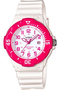 Reloj de pulsera CASIO Collection - LRW-200H-4B correa color: Blanco Dial Blanco Mujer