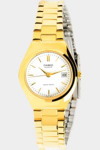 Reloj de pulsera CASIO Collection - LTP-1170N-7A correa color: Oro amarillo Dial Blanco Mujer