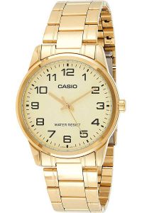 Reloj de pulsera CASIO Collection - LTP-V001G-9B correa color: Oro amarillo Dial Champán Mujer
