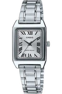 OUTLET Reloj de pulsera CASIO Collection - LTP-V007D-7B correa color: Gris plata Dial Blanco Mujer