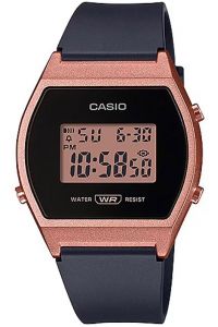 Reloj de pulsera CASIO Collection - LW-204-1A correa color: Negro Dial LCD Rosa Mujer