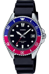Reloj de pulsera CASIO Collection - MDV-10-1A2VEF correa color: Negro Dial Negro Hombre