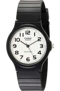 Reloj de pulsera CASIO Collection - MQ-24-7B2 correa color: Negro Dial Blanco Hombre