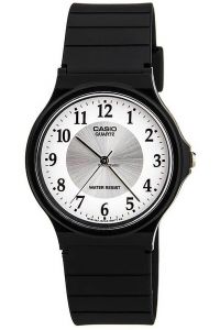Reloj de pulsera CASIO Collection - MQ-24-7B3 correa color: Negro Dial Blanco Hombre