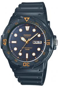 Reloj de pulsera CASIO Collection - MRW-200H-1E correa color: Negro Dial Negro Hombre