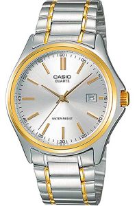 Reloj de pulsera CASIO Collection - MTP-1183G-7A correa color: Gris plata Dial Blanco Hombre