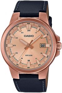 Reloj de pulsera CASIO Collection - MTP-E173RL-5AVEF correa color: Azul noche Dial Champán Hombre