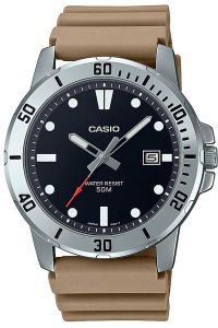 Reloj de pulsera CASIO Collection - MTP-VD01-5E correa color: Beige Dial Azul Hombre