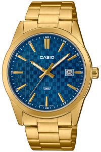 Reloj de pulsera CASIO Collection - MTP-VD03G-2A correa color: Oro amarillo Dial Azul Hombre