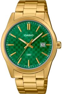 Reloj de pulsera CASIO Collection - MTP-VD03G-3A correa color: Oro amarillo Dial Verde botella Hombre