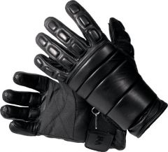 Guante Táctico para operaciones antidisturbios GOP Operative Glove en cuero negro, acolchado Vega Holster OG44