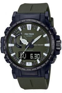 Reloj de pulsera CASIO Pro-Trek - PRW-61Y-3ER correa color: Verde oliva Dial Verde oliva Hombre