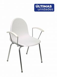 Pack 4 sillas Ves plástico blanco