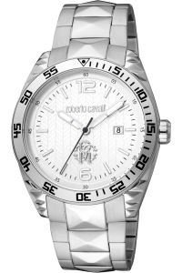 Reloj de pulsera Roberto Cavalli - RC5G018M0055 correa color: Gris plata Dial Gris plata Hombre