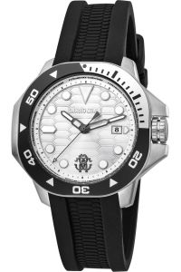 Reloj de pulsera Roberto Cavalli - RC5G044P0055 correa color: Negro Dial Gris plata Hombre