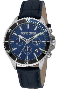 Reloj de pulsera Roberto Cavalli - RC5G049L0025 correa color: Azul noche Dial Azul noche Hombre