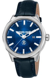 Reloj de pulsera Roberto Cavalli - RC5G086L0025 correa color: Azul noche Dial Azul noche Hombre