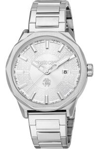 Reloj de pulsera Roberto Cavalli - RC5G086M0045 correa color: Gris plata Dial Gris plata Hombre