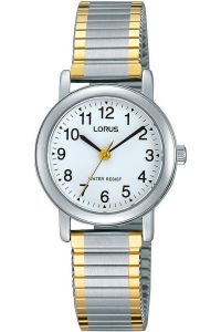 Reloj de pulsera LORUS Lady - RRS79VX5 correa color: Gris plata Dial Blanco Mujer