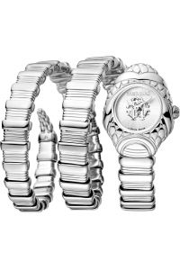 Reloj de pulsera Roberto Cavalli by Franck Muller - RV1L163M0011 correa color: Gris plata Dial Gris plata Mujer