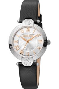 Reloj de pulsera Roberto Cavalli by Franck Muller - RV1L166L0011 correa color: Negro Dial Gris plata Mujer