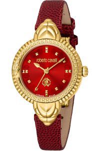 Reloj de pulsera Roberto Cavalli by Franck Muller - RV1L203L0021 correa color: Rojo Dial Rojo Mujer