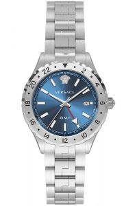Reloj de pulsera Versace - V11010015 correa color: Gris plata Dial Azul Unisex