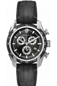 Reloj de pulsera Versace - VE2I00121 correa color: Negro Dial Negro Hombre