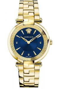 Reloj de pulsera Versace - VE2L00621 correa color: Oro amarillo Dial Azul Mujer