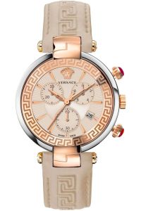 Reloj de pulsera Versace - VE2M00321 correa color: Beige Dial Oro rosa Mujer