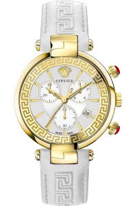 Reloj de pulsera Versace - VE2M00421 correa color: Blanco Dial Blanco Mujer