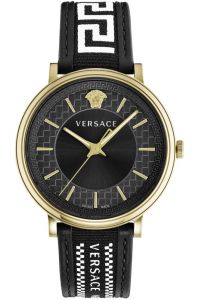 Reloj de pulsera Versace - VE5A01921 correa color: Negro Dial Negro Hombre
