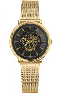Reloj de pulsera Versace - VE8102119 correa color: Oro amarillo Dial Negro Mujer