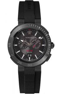 Reloj de pulsera Versace - VECN00219 correa color: Negro Dial Negro Hombre