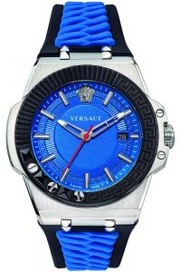 Reloj Versace VEDY00119 Acero Inoxidable correa color: Azul Dial Azul Analógico Hombre