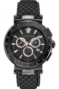 Reloj Versace VEFG02020 Acero Inoxidable Chapado correa color: Negro Dial Negro Cronógrafo Hombre