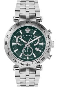 Reloj de pulsera Versace - VEJB00522 correa color: Gris plata Dial Verde botella Hombre