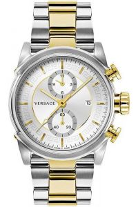 Reloj de pulsera Versace - VEV400419 correa color: Oro amarillo Gris plata Dial Gris plata Hombre