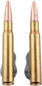 Pack de 2 soportes de pared con forma de bala para el rifle Springfield, replica de cartuchos 30-06 extensibles