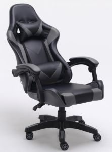 Topeshop fotel remus szary silla de oficina y de ordenador asiento acolchado respaldo acolchado