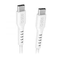 SBS TECABLE3MTCC240W cable USB 3 m USB 2.0 USB C Blanco