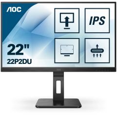 AOC P2 22P2DU LED display 54,6 cm (21.5") 1920 x 1080 Pixeles Full HD Negro