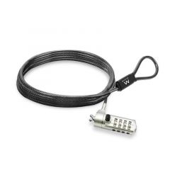 Ewent EW1243 cable antirrobo Negro, Zinc 1,5 m