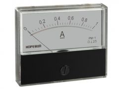 Medidor de panel analógico de corriente 1a dc / 70 x 60mm